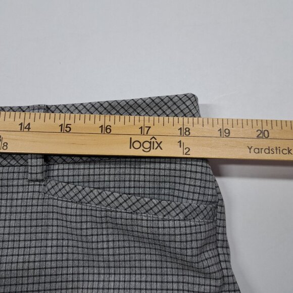 Express Gray Tailored Trousers with Flat-Front Design - Picture 4 of 7